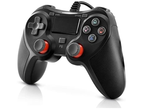 Controlador PS4 con cable para Playstation 4, control remoto con cable con controlador de vibración dual para PS4 / PC / PS4 Pro / PS4 Slim