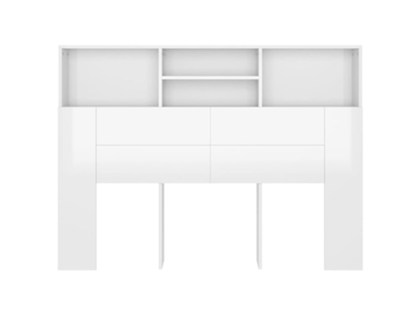 vidaXL Mueble cabecero blanco 140x19x103,5 cm