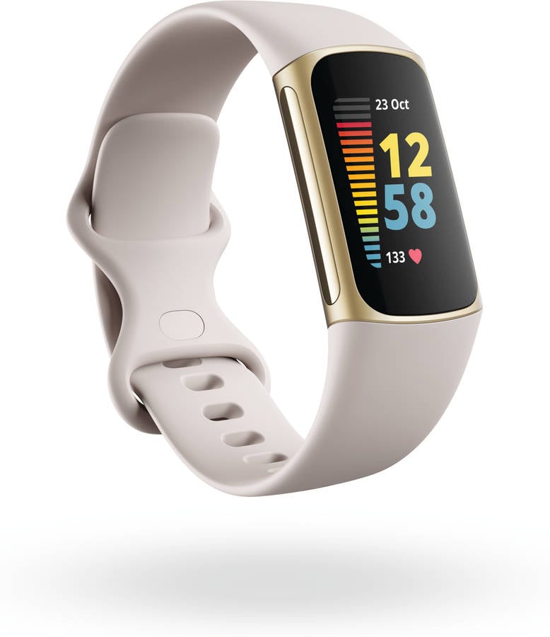 Pulsera Deportiva FITBIT Charge 5 (Bluetooth - Hasta 7 días de autonomia - Resistente al agua  - Blanco)