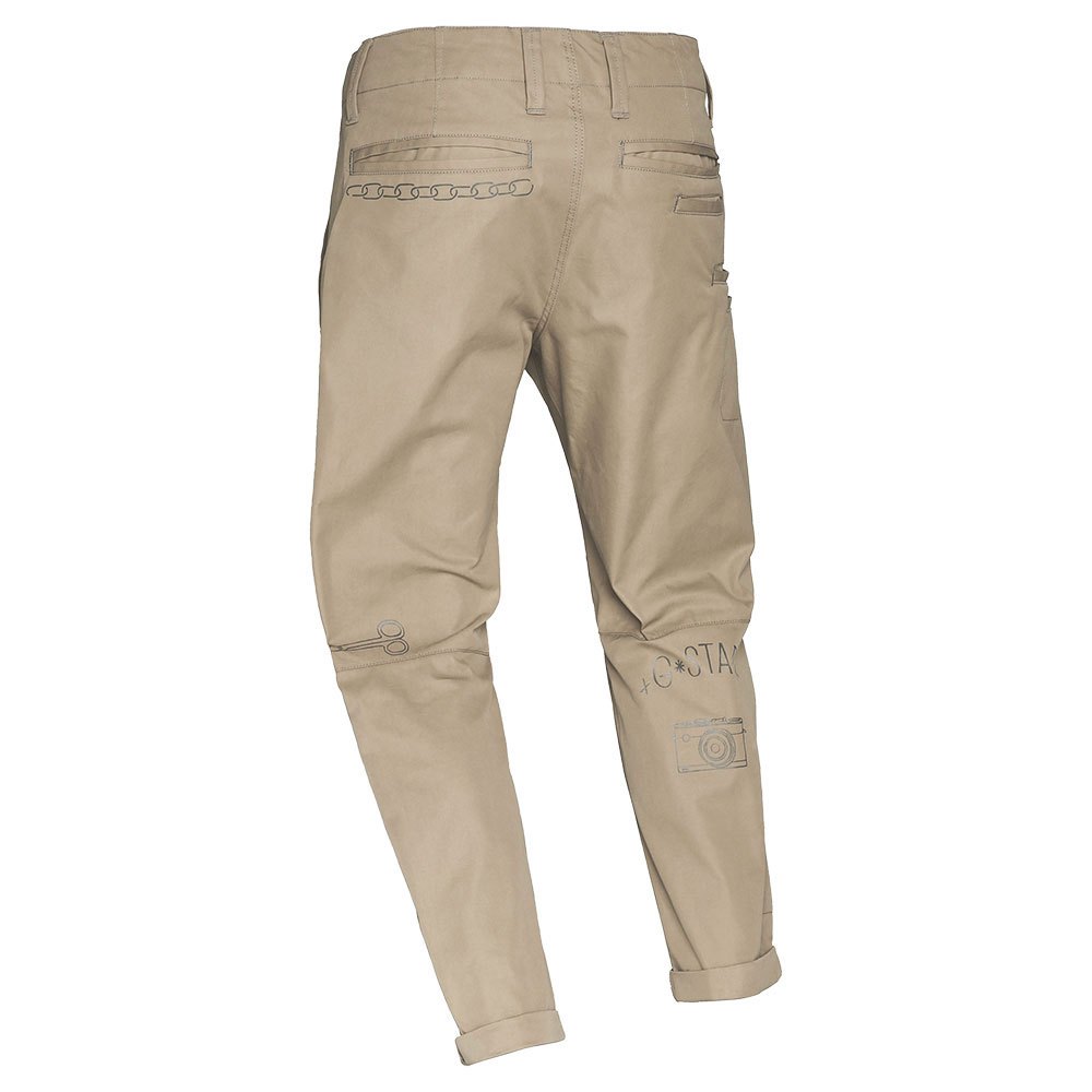 Pantalones para Hombre G-STAR Retas cônicas de arte finala Beige (28)