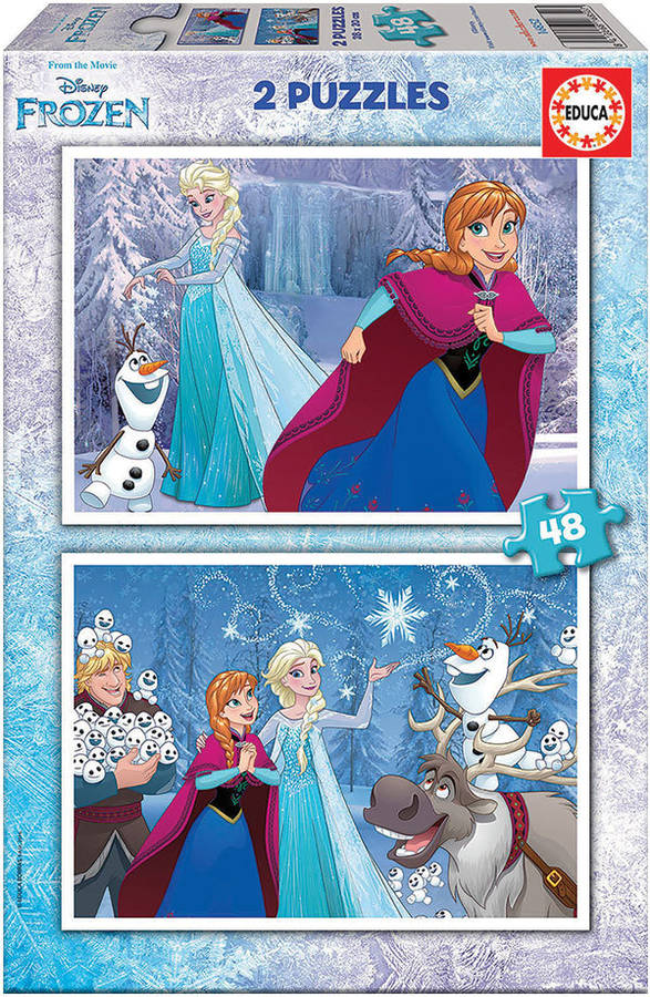 Puzzle EDUCA 2x Puzzle 48 Frozen (Edad Mínima: 3 Años - 96 Piezas)