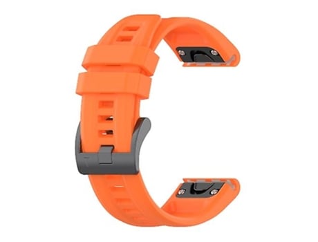 Correa para Garmin Fenix 7x Solar 26 mm Correa de reloj deportiva de silicona de color puro Naranja VENISYMLIS