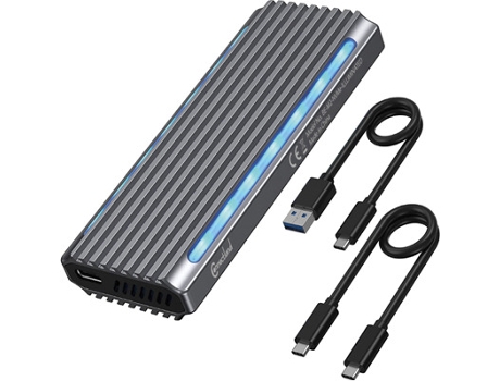 Caja externa para Disco Duro usb 3.1 ssd - nvme m.2 tipo 2280 led Connectland