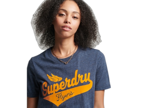 Camiseta de Mujer SUPERDRY Azul (38)