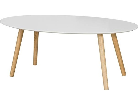 Mesa De Centro para sobuy fbt61w blanco l105xh40 cm con patas madera café es mdf y 105x40