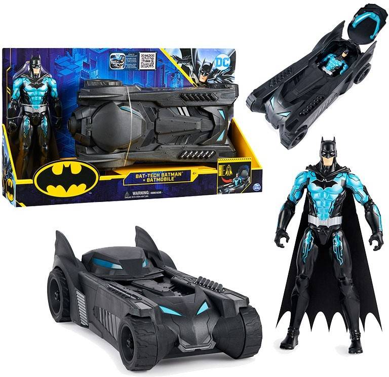 Figura BATMAN Batman Batmobil Y Figura De 30 Cm (Edad Mínima: 3 Años)