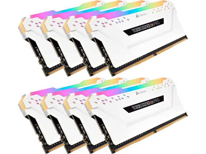 Memoria RAM DDR4 CORSAIR CMW64GX4M8C3200C16W (8 x 8 GB - 3200 MHz - CL 16 - Blanco)