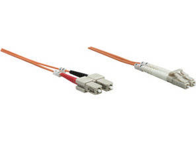 Cable Fibra Óptica INTELLINET (LC - SC - 1 m - Naranja)