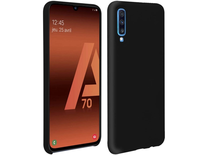 Carcasa Samsung Galaxy A70 AVIZAR Silicona Negro