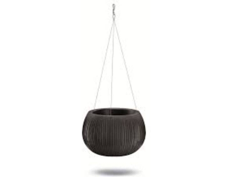 Maceta PROSPERPLAST Beton Bowl WS (Negro - 23.8 x 23.8 x 16.1 cm)