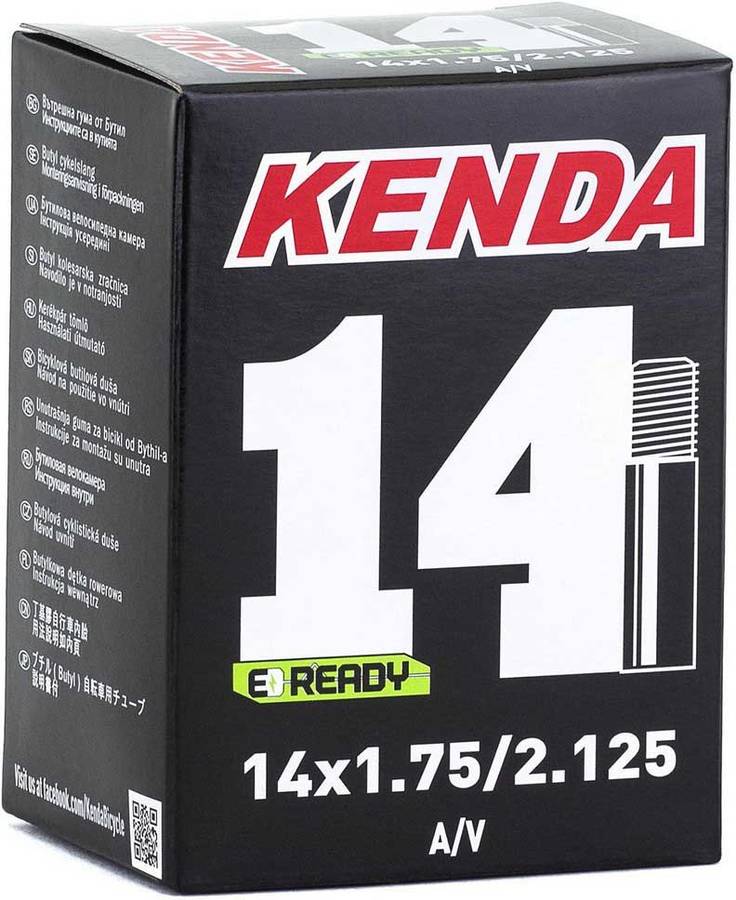 Kenda Camara 141.752.125 schrader 28mm adultos unisex negro talla de aire 28 14´´