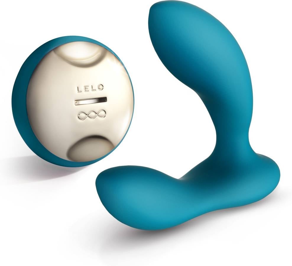 Estimulador Lelo Hugo azul turquesa remoto male prostate massager ocean blue controlled vibrating toy for men