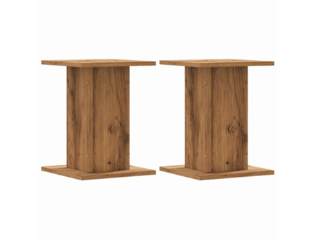 Conjunto 2 Soporte De Altavoces VIDAXL Marrón Madera contrachapada