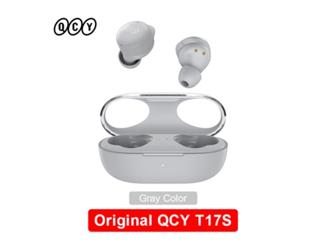 Auriculares Bluetooth True Wireless QCY T17S Aptx Qualcomm 5.2 Tws inalámbricos-Gris