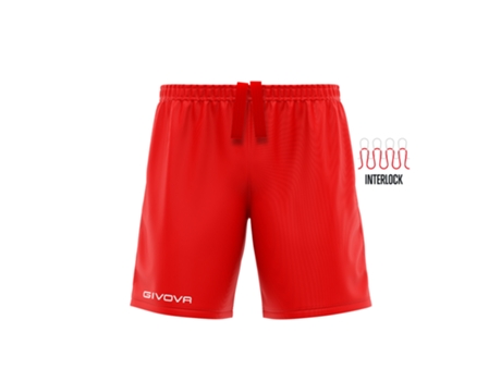 Pantalones Cortos de Fútbol para Niño Unisex GIVOVA (4XS - Rojo)