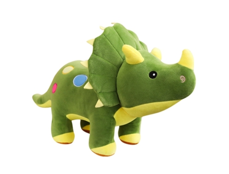 Dinosaurio de Peluche de Dibujos Animados Tyrannosaurus Lindo Muñeco de Peluche Verde - 40Cm