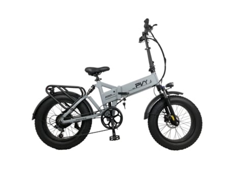 Bicicleta eléctrica PVY Z20 Plus 1000W Motor 50km/h Velocidad 16.5Ah Batería 80-120km Autonomía 150kg Carga - Gris