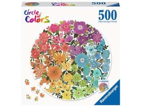 Puzzle RAVENSBURGER Flowers Puzle de figuras 500 pieza(s) Flora y fauna