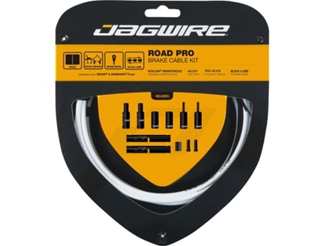 Freno JAGWIRE Kit Y Carretera Reforzado Kevlar (Blanco)