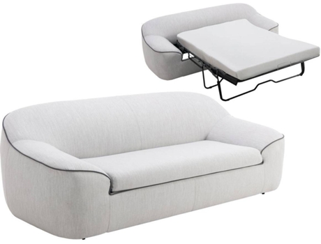 Sofá Cama 2 Plazas VENTE-UNIQUE Posio (Gris - 118x84x76 cm)