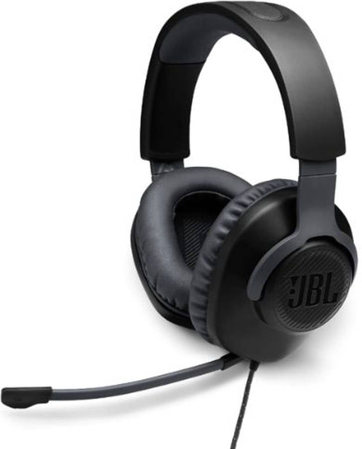 Auriculares Gaming Con Cable JBL QUANTUM100BLK (Over Ear - Multiplataforma - Negro)