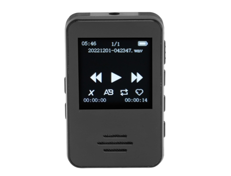 Reproductor MP3 Bluetooth SMANDY HW-A2 1.33Inch Grabadora digital (32GB - Negro)