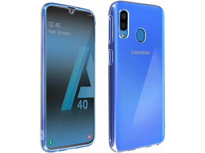 Carcasa y Protector de Cristal Templado Samsung Galaxy A40 AVIZAR 360 Transparente