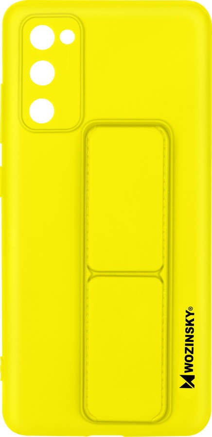 Funda Samsung Galaxy s20 fe wozinsky con soporte plegable amarillo