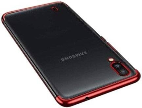 Carcasa Samsung Galaxy A10 LMOBILE Electro Rojo - Transparente