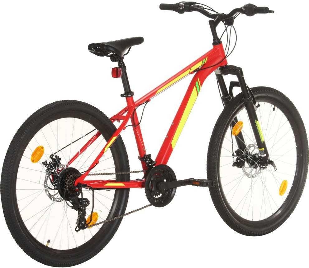 Bicicleta de Montaña VIDAXL Rojo - Velocidades: 21 - 38 cm (27,5'')