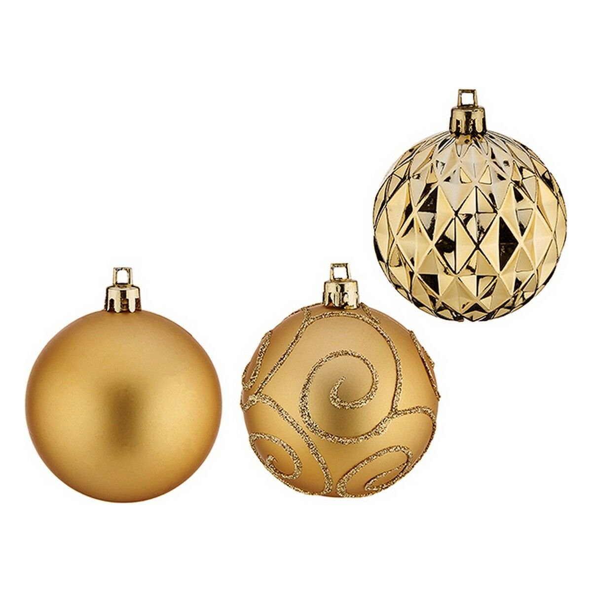 Bolas de Navidad 6 cm 6 Unidades de Oro de Oro