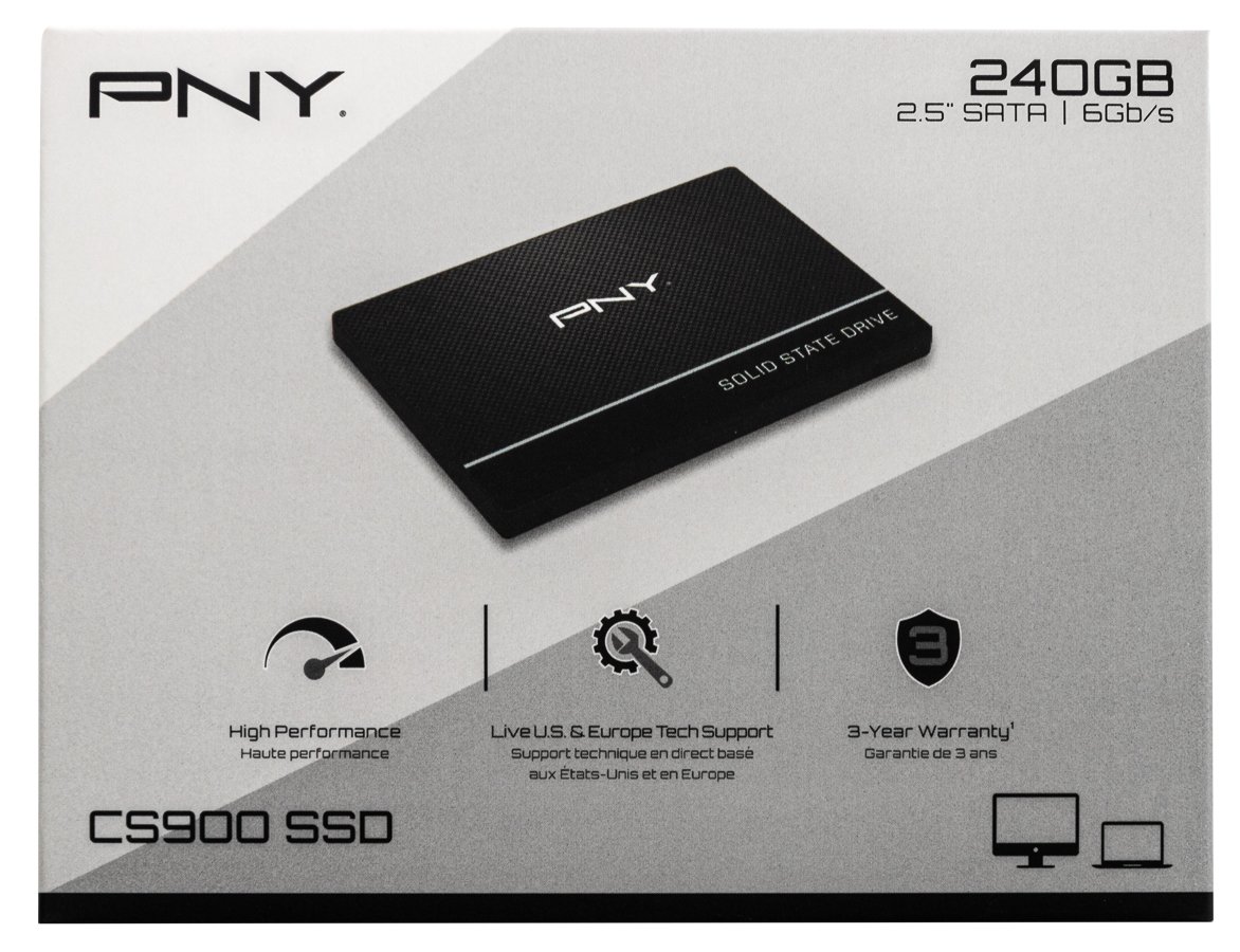 Disco SSD Interno PNY CS900 (240 GB - SATA III - 535 MB/s)