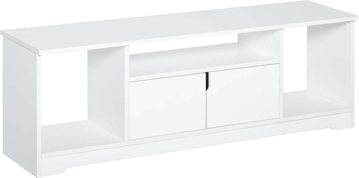 Mueble TV HOMCOM 833-951 (120 x 30 x 41 cm - Melamina - Blanco)