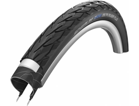 Cubierta SCHWALBE Delta Cruiser Plus Hs431 Active Punctureg. Twinskin Rig. Refl 406 (Negro)