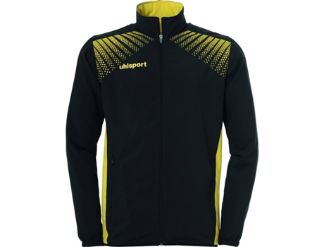 Chaqueta de Presentación UHLSPORT Goal (Negro y Amarillo Limón - S)