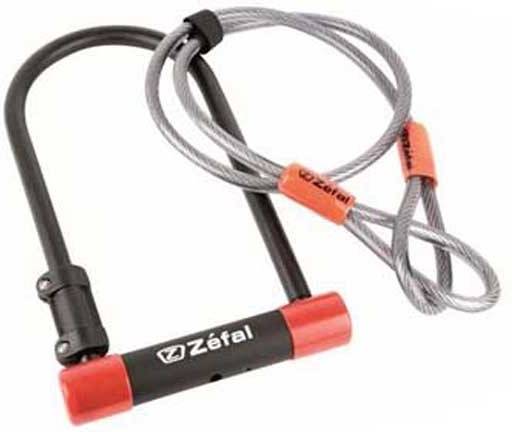 Candado de Bicicleta ZEFAL U-lock con Cabo De 13 Cm (Llaves)