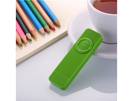 Mini reproductor de música mp3 portátil compatible con tarjeta micro sd tf[Verde / 32gb]