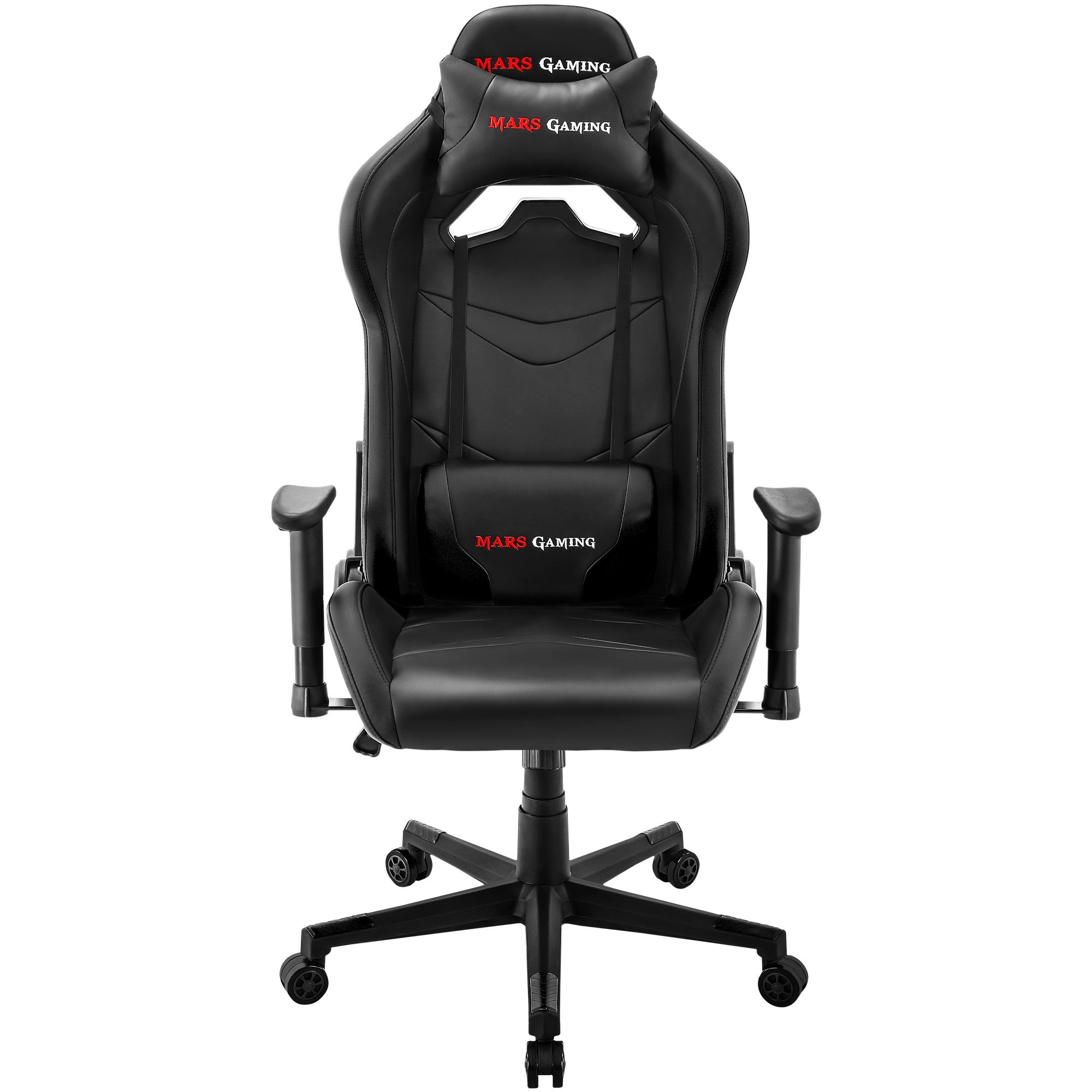 Silla Gaming MARS GAMING MGC3BK (Hasta 150 kg - Elevador a Gas Clase 4 - Negro)