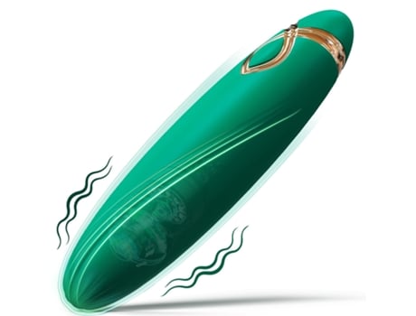 Vibrador de bala pequeña con 9 modos para mujer (verde) VEANXIN