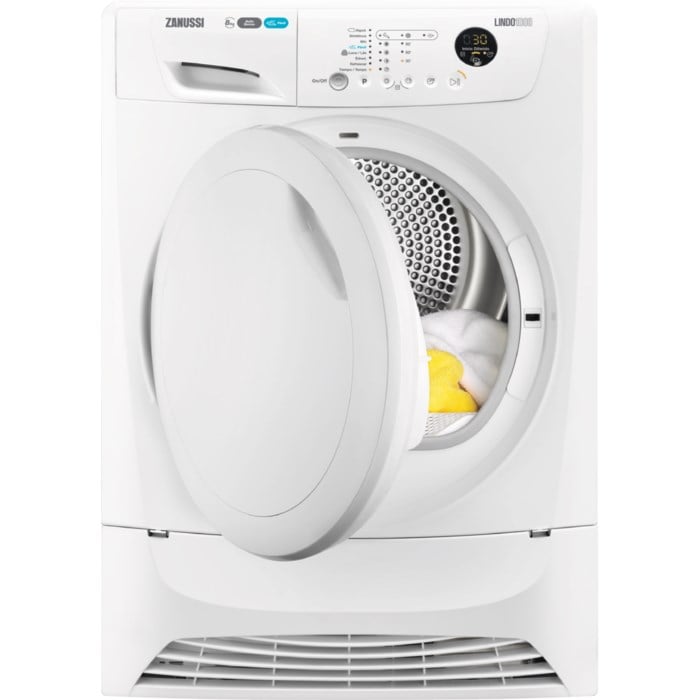 Secadora ZANUSSI ZDH333PZ (8 kg - Bomba de Calor - Blanco)