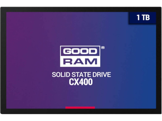 Disco SSD Interno GOODRAM SSDPR-CX400-01T (1 TB - SATA - 550 MB/s)