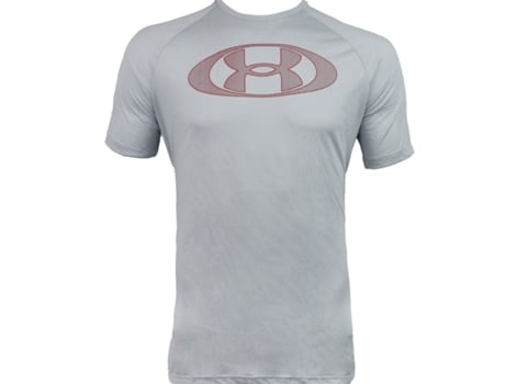 Camiseta UNDER ARMOUR Hombre (Poliéster - Gris - S)