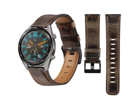 Correa Clásica Vintage Piel Ecológica Amazfit Gts 2 Mini Café VEANXIN