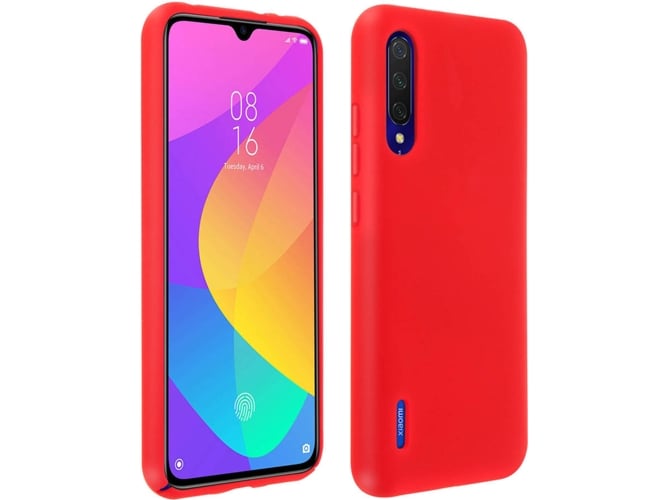 Carcasa Xiaomi Mi 9 Lite AVIZAR Silicona Rojo