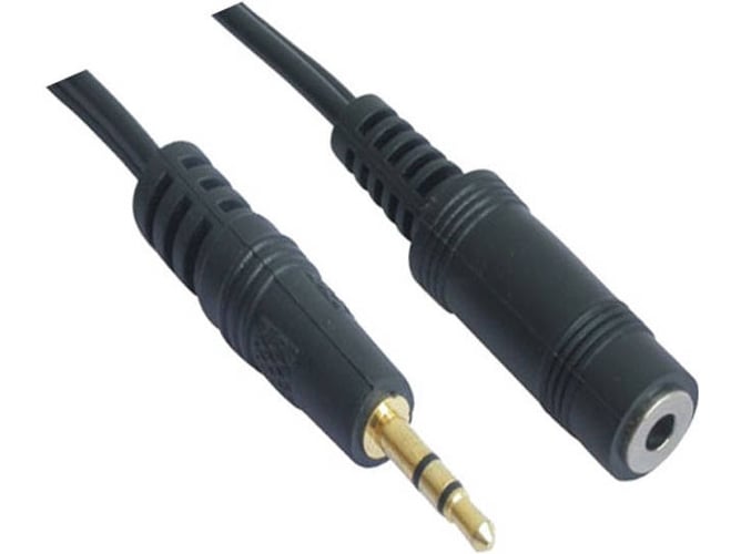 Nanocable Cable De audio jack 3.5 machohembra 3m negro estereo 3.5m3.5h 3.0 10.24.0203 3.5mjack 3.5h 3mts 3