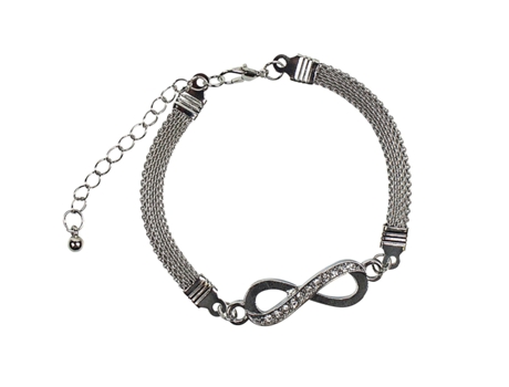 Pulsera con Símbolo Infinito - Plata