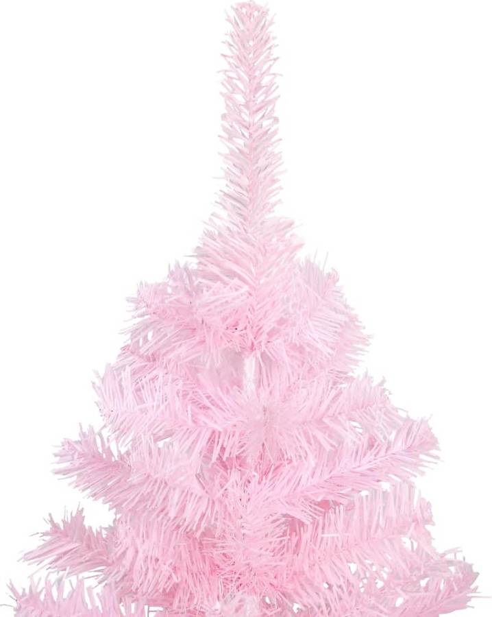 Árbol de Navidad VIDAXL con Soporte (Rosa - 120x240 cm)