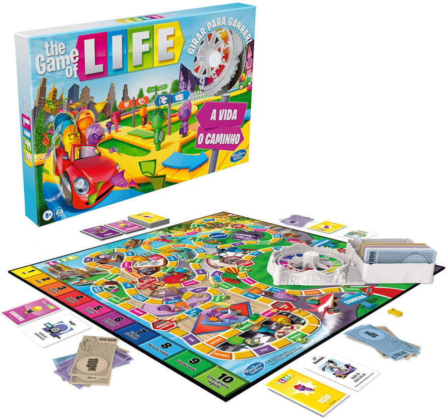 Juego Educativo HASBRO The Game Of Life (Edad Mínima: 8 Años - 4,13 x 40,01 x 26,67 cm)