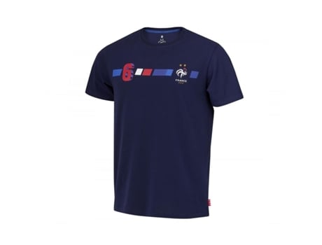 Camiseta de Niña para Fútbol EQUIPE DE FRANCE DE FOOTBALL Multicolor Algodón Azul (12 años)