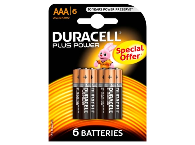 Pila DURACELL Plus AAA K6